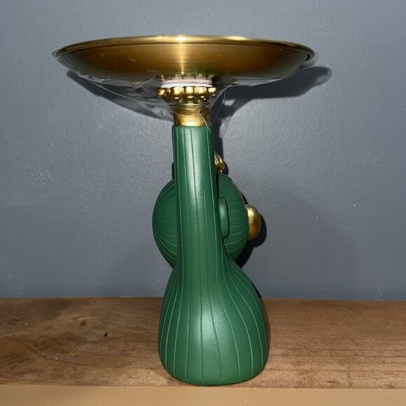 Haucoze Amoy-Art Seinhijo monkey green and gold trinket candy dish candle holder - Picture 5 of 10